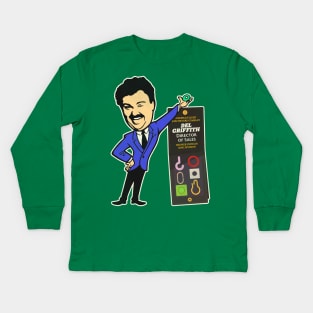 Del Griffith Director of Sales Shower Curtain Ring Division Kids Long Sleeve T-Shirt